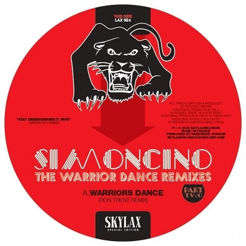 SIMONCINO   / WARRIOR DANCES REMIXES (RON TRENT, GENE HUNT REMIX)