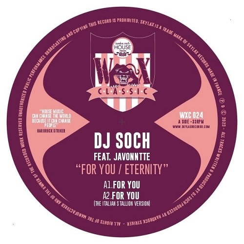 DJ SOCH & JAVONNTTE / FOR YOU / ETERNITY