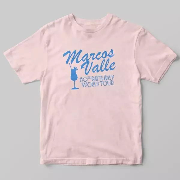 MARCOS VALLE / マルコス・ヴァーリ / 80TH BIRTHDAY WORLD TOUR T-SHIRT - L