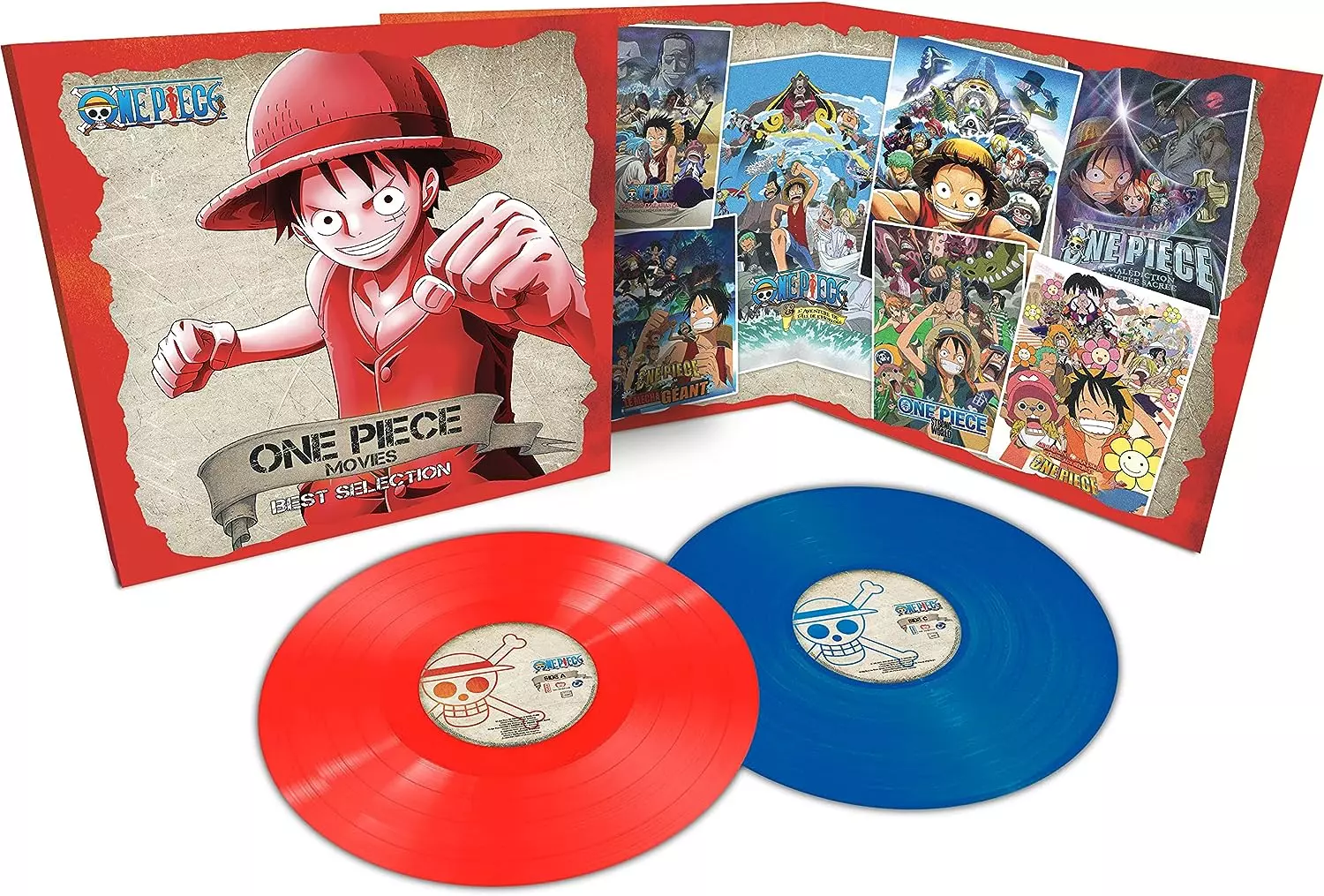 (ANIMATION MUSIC) / (アニメーション音楽) / ONE PIECE MOVIES BEST SELECTION - LIMITED EDITION RED + BLUE VINYL