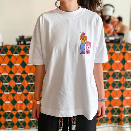 noncheleee / TOKYO RIDDIM WHITE T-SHIRTS XXL SIZE