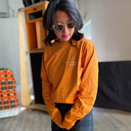 noncheleee / TOKYO RIDDIM LONG SLEEVE T-SHIRTS ORANGE S SIZE