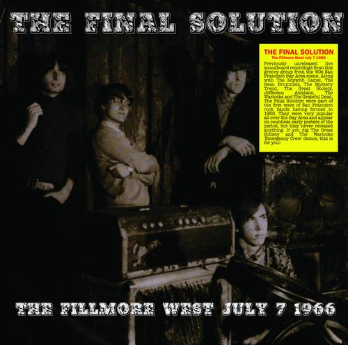 FINAL SOLUTION / THE FILLMORE WEST JULY 7 1966 (LP)