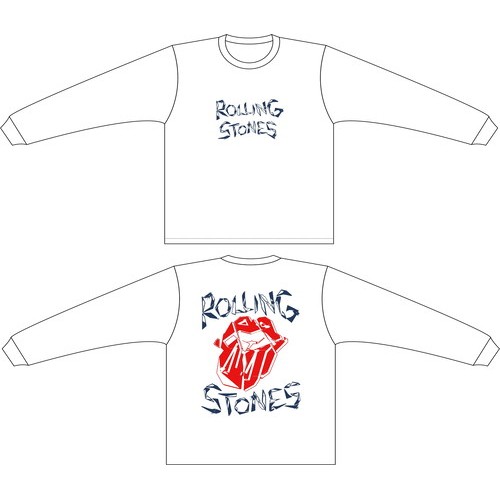 ROLLING STONES / ローリング・ストーンズ / HACKNEY DIAMONDS L/S TEE WHITE S