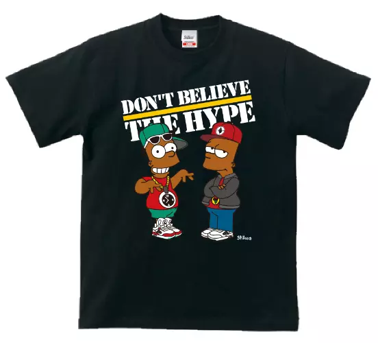PUBLIC ENEMY / パブリック・エナミー / STILLAS "DON'T BELIEVE THE HYPE"T-SHIRT (BLACK XL)