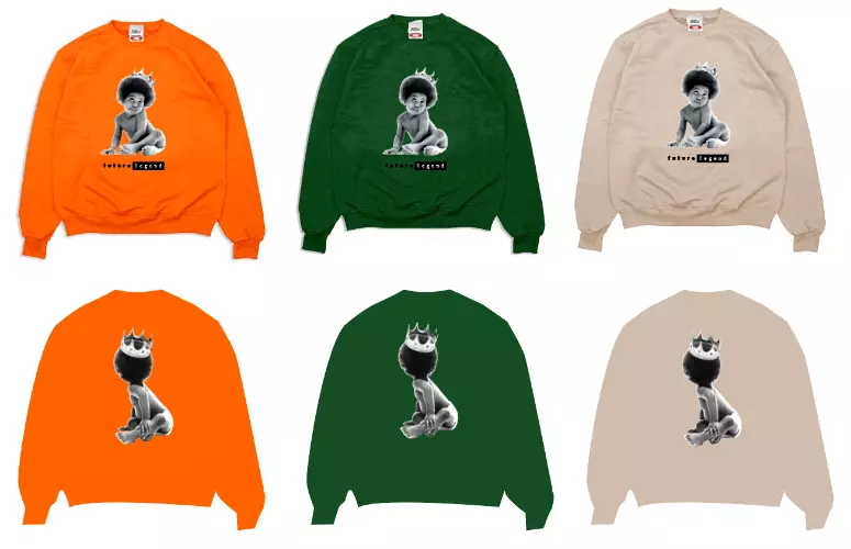 OL' DIRTY BASTARD / オール・ダーティ・バスタード / STILLAS "FUTURE LEGEND CREWNECK SHIRT (GREEN L)