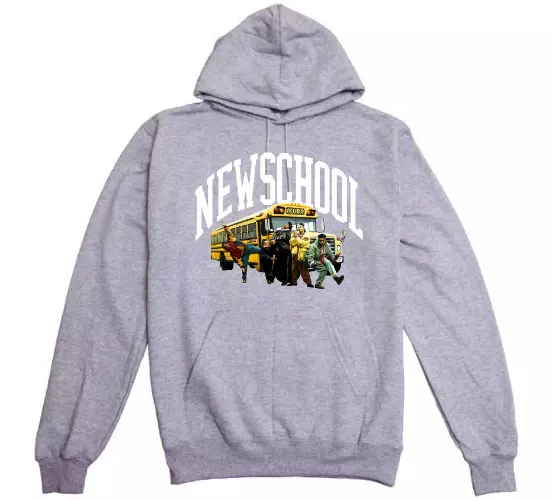 LEADERS OF THE NEW SCHOOL / リーダーズ・オブ・ザ・ニュー・スクール / STILLAS "GET ON THE NEW SCHOOL" P/O HOODIE (H.GREY L)