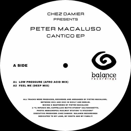CHEZ DAMIER PRESENTS PETER MACALUSO / CANTICO EP