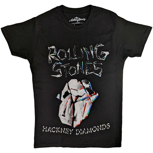 HACKNEY DIAMONDS FADED LOGO_UNI_BL_TS: M/ROLLING STONES/ローリング