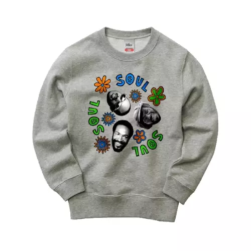 Stillas / STILLAS "SOUL FLOWER"Crewneck Shirt (H.GREY XL)