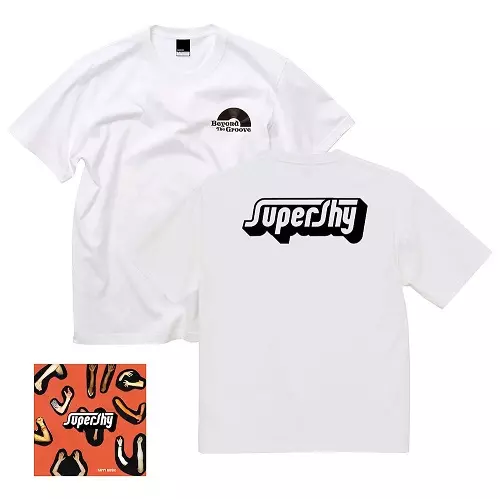 SUPERSHY / スーパーシャイ / HAPPY MUSIC (国内盤CD) + Tシャツ M