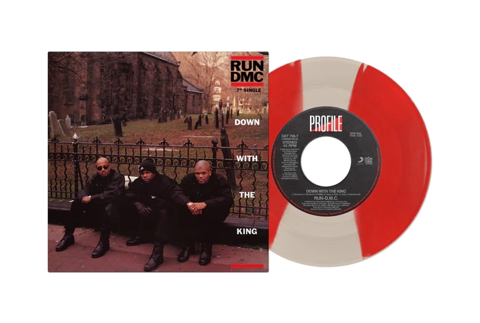 RUN DMC / DOWN WITH THE KING/COME ON EVERYBODY 7" (COLORED VINYL)