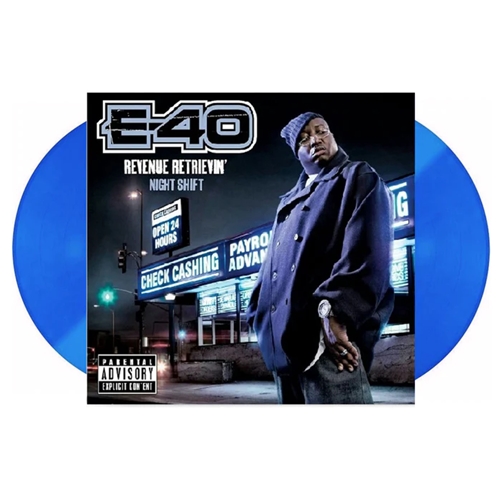 E-40 / REVENUE RETRIEVIN: NIGHT SHIFT "2LP" (BLUE VINYL)