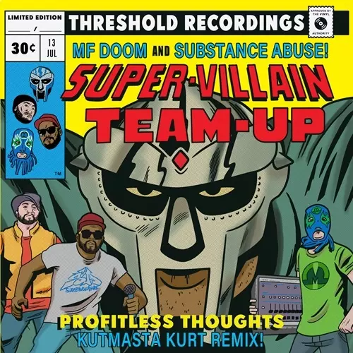 SUBSTANCE ABUSE & MF DOOM / PROFITLESS THOUGHTS (KUTMASTA KURT REMIX) 7"(RANDOM COLOR VINYL)