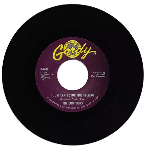 CONTOURS / コントゥアーズ /  I JUST CAN'T STOP THIS FEELING / I CAN'T HELP LOVING YOU BABY (7")