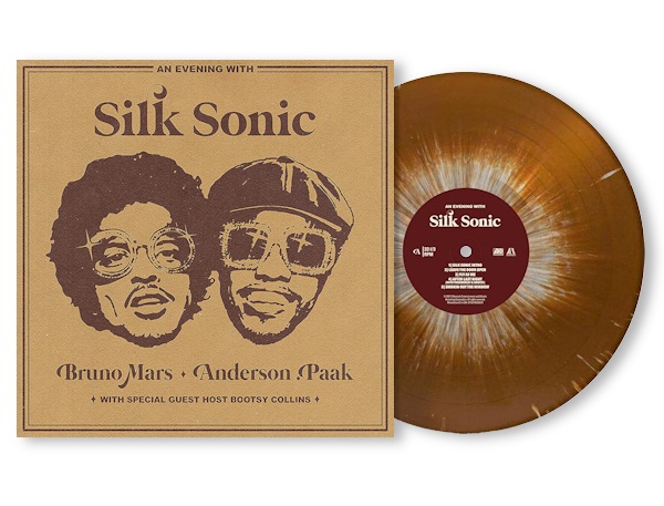 AN EVENING WITH SILK SONIC (BROWN AND WHITE SPLATTER VINYL)/SILK 