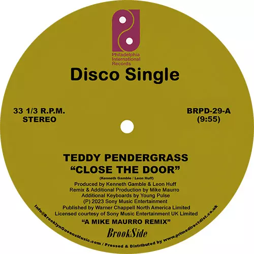 TEDDY PENDERGRASS / テディ・ペンダーグラス / CLOSE THE DOOR / ONLY YOU (THE MIKE MAURRO REMIXES) (12")