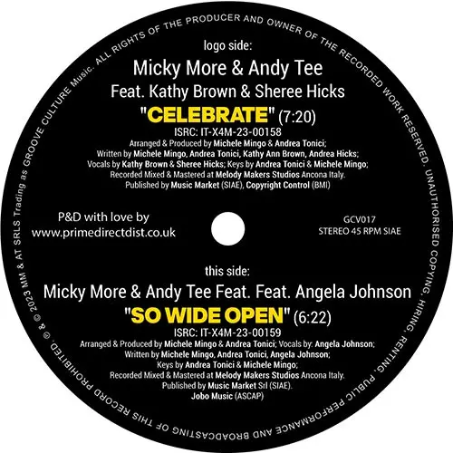 MICKY MORE & ANDY TEE / CELEBRATE / SO WIDE OPEN