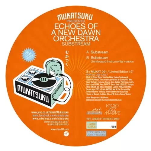ECHOES OF A NEW DAWN ORCHESTRA / SUBSTREAM (KYOTO JAZZ MASSIVE COVER VERSION) (12")