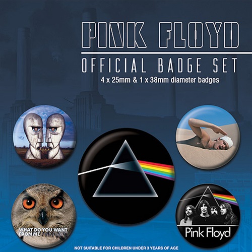 PINK FLOYD / ピンク・フロイド / OFFICIAL BADGE PACK 5個セット