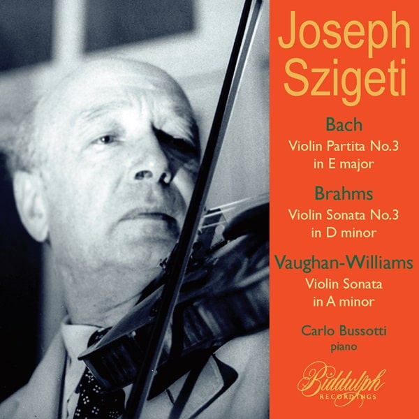 JOSEPH SZIGETI / ヨーゼフ・シゲティ / SEATTLE CONCERT 1955 - BACH,BRAHMS,V-WILLIAMS