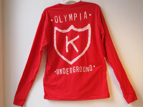 K RECORDS / K OLYMPIA UNDERGROUND LONG SLEEVE / RED (XL)