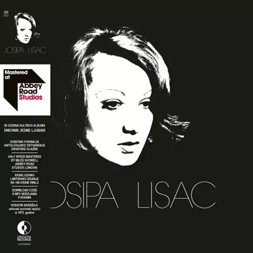 JOSIPA LISAC / DNEVNIK JEDNE LJUBAVI - 180g LIMITED VINYL/HALF SPEED MASTERING