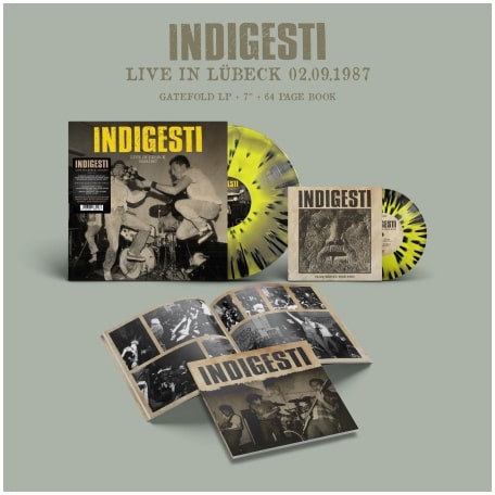 INDIGESTI / インディジェスティ / LIVE IN LUBECK, 02.09.1987 (LP+7"+BOOK/DIEHARD VINYL)