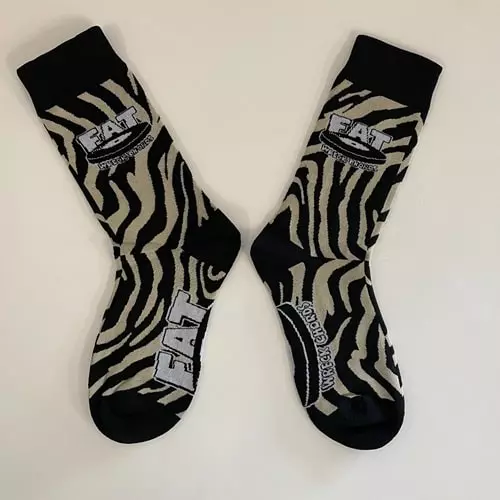 FAT WRECK CHORDS OFFICIAL GOODS / FAT WRECK CHORDS SOCKS (ZEBRA)