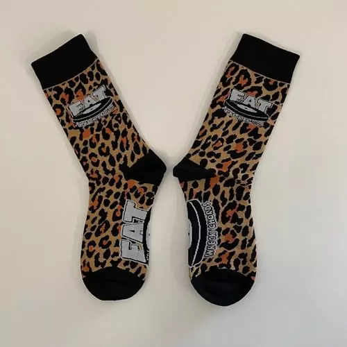 FAT WRECK CHORDS OFFICIAL GOODS / FAT WRECK CHORDS SOCKS (LEOPARD)
