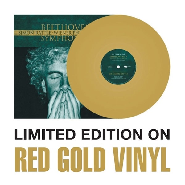 SIMON RATTLE / サイモン・ラトル / BEETHOVEN:SYMPHONY NO.9(RED GOLD COLOUR LP)