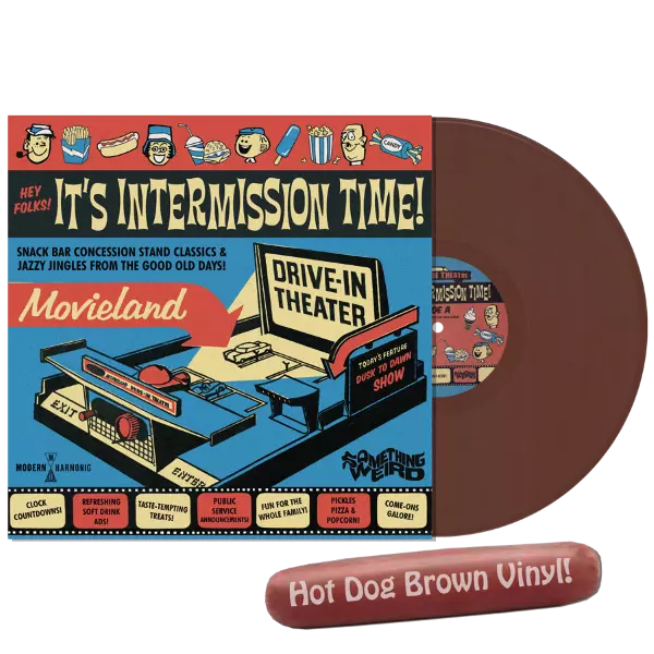 V.A. (SOMETHING WEIRD) / HEY FOLKS! IT'S INTERMISSION TIME! (HOT DOG BROWN VINYL)