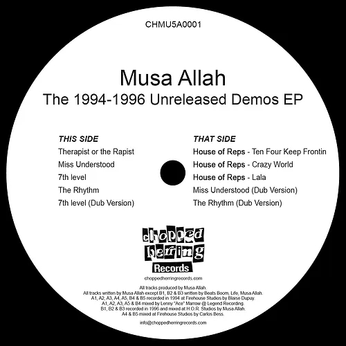 Musa Allah / 1994-1996 UNRELEASED DEMOS (LP)