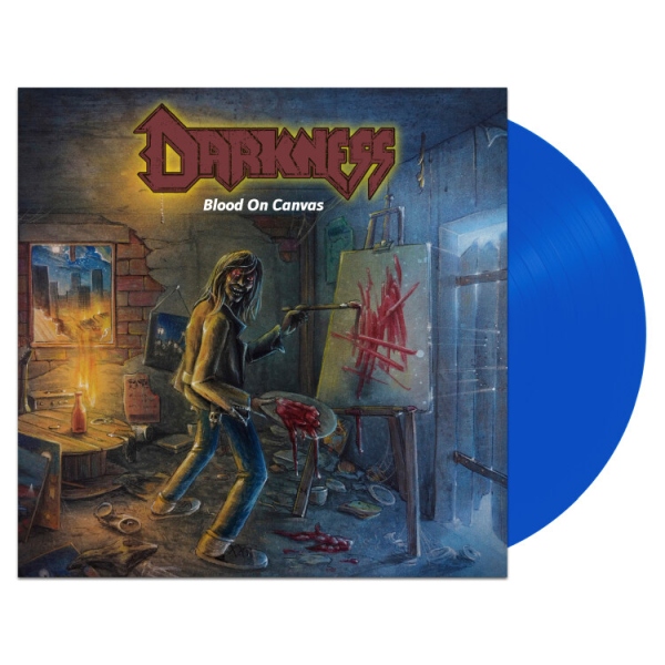 DARKNESS (from Germany) / BLOOD ON CANVAS<BLUE VINYL>
