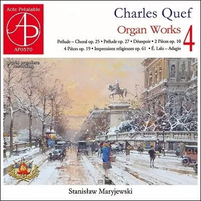 STANISLAW MARYJEWSKI / スタニスワフ・マリイェフスキ  / QUEF:ORGAN WORKS VOL.4