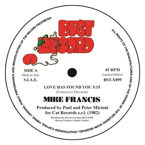 MIKE FRANCIS / マイク・フランシス / LOVE HAS FOUND YOU / NIGHTIME LADY (12")
