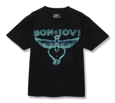 BLUE LOGO S/S TEE L/BON JOVI/ボン・ジョヴィ/40周年記念デザイン