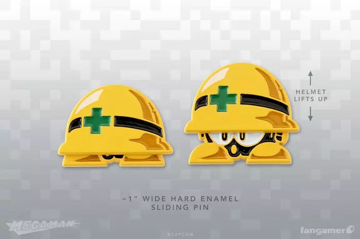 GAME MUSIC / (ゲームミュージック) / MEGA MAN MET - SLIDING ENAMEL PIN