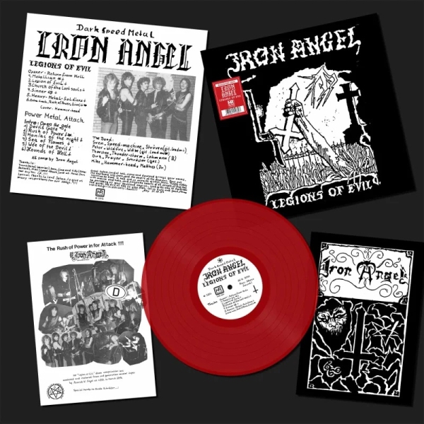 IRON ANGEL / アイアン・エンジェル / LEGIONS OF EVIL (TRANSPARANET BLOOD RED VINYL)