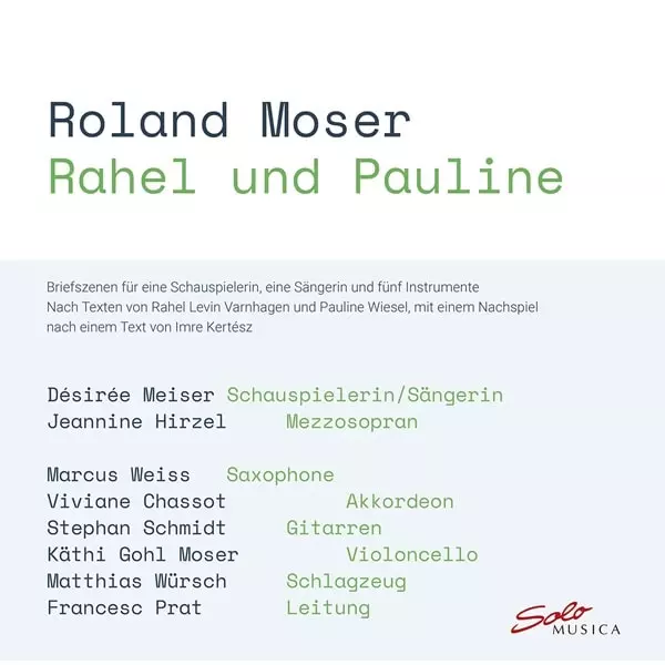 FRANCESC PRAT / フランセスク・プラト / ROLAND MOSER:RAHEL UND PAULINE