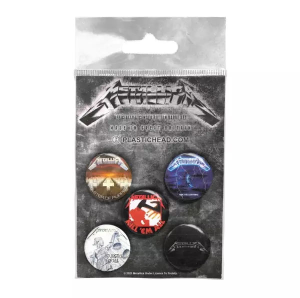 METALLICA / メタリカ / ALBUMS 1983-1991 BUTTON BADGE SET