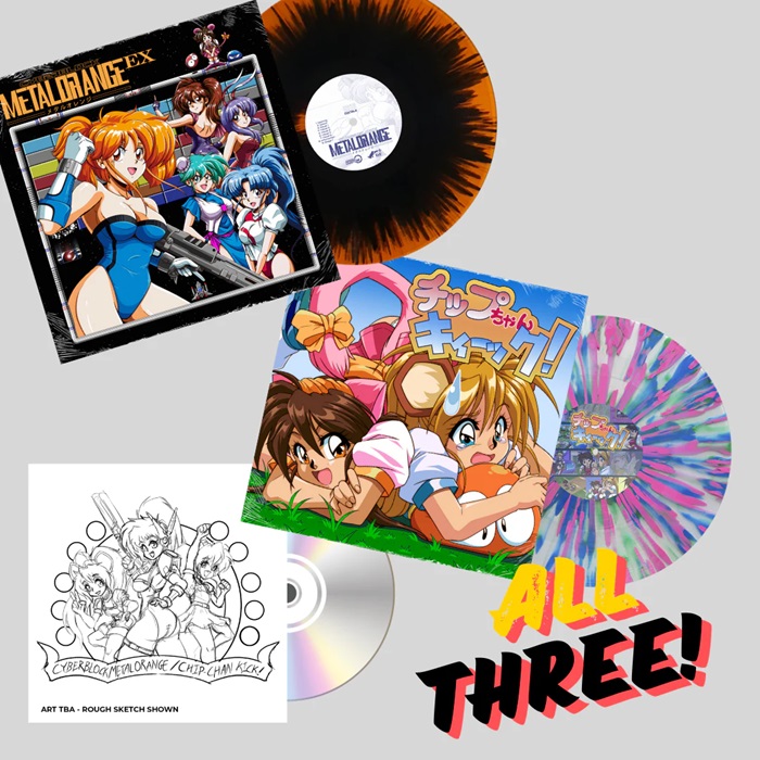 GAME MUSIC / CYBERBLOCK METAL ORANGE & CHIP CHAN KICK DOUBLE VINYL&CD SET(2LP+2CD SET)