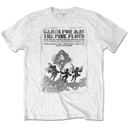 PINK FLOYD / ピンク・フロイド / GAMES FOR MAY B&W - T SHIRTS - SIZE:S