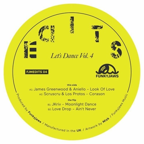 V.A. (FUNKYJAWS) / LET'S DANCE VOL 4 (12") JAMES GREENWOOD / ANIELLO / SCRUSCRU / LOS PROTOS / JKRIV / LOVE DROP