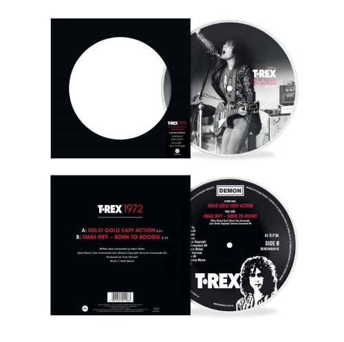 T. REX / T・レックス / SOLID GOLD EASY ACTION / XMAS RIFF - BORN TO BOOGIE (7" PICTURE DISC)