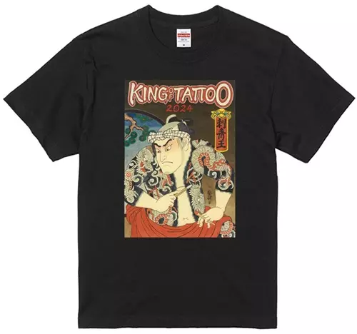KING OF TATTOO 2024 / XL/黒/カラーT-SHIRT(バックプリント付き)