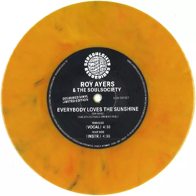 ROY AYERS & THE SOULSOCIETY / EVERYBODY LOVES THE SUNSHINE(7 COLOR VINYL)