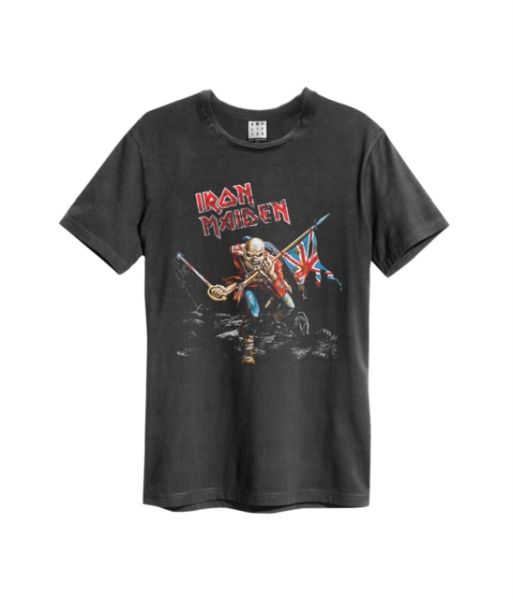 IRON MAIDEN / アイアン・メイデン / 80S TOUR AMPLIFIED VINTAGE CHARCOAL X LARGE T SHIRT