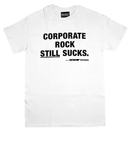 SST RECORDS / XL/SST RECORDS - CORPORATE ROCK STILL SUCKS T-SHIRT