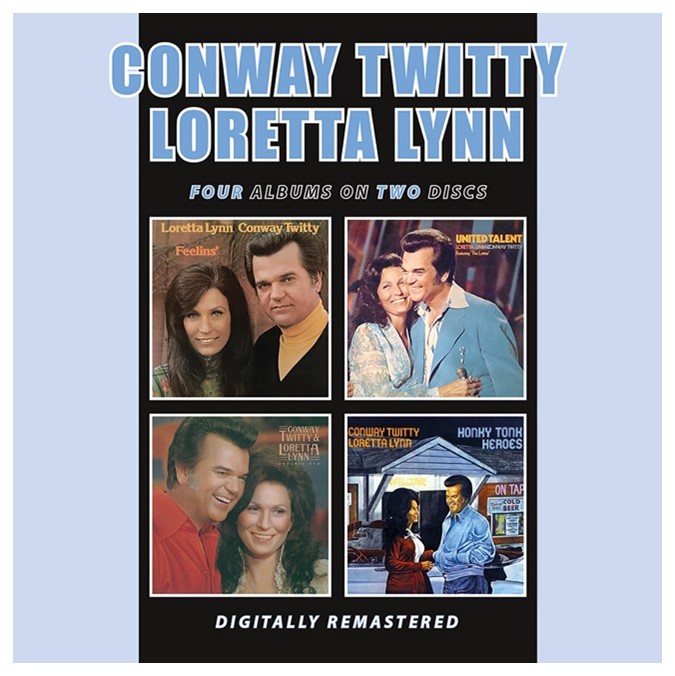 CONWAY TWITTY & LORETTA LYNN / コンウェイ・トゥイッティー&ロレッタ・リン / FEELINS' + UNITED TALENT + DYNAMIC DUO + HONKY TONK HEROES (2CD)